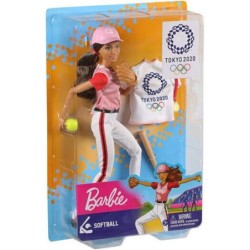 Barbie Softball Doll Olympic Games Tokyo 2020 Articulated Body Sport Girl Gift