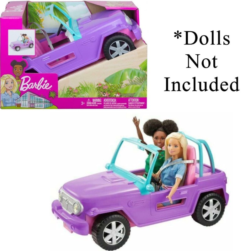 Barbie Off-Road Purple Jeep Vehicle Rolling Wheels With Seat Belts Car Toys Gift