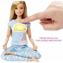 Breathe With Me Barbie Yoga Doll Lights & Sounds With 5 Guided Meditations New