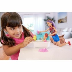 Barbie Skipper Babysitters Inc. Doll and Bath Playset Toddler Girl Toys Play