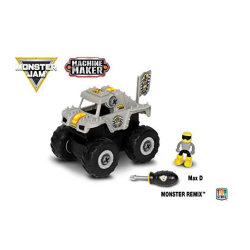 Monster Jam Machine Maker MAX-D Truck 13 pcs 3+ Toy Build Make Race Car Boy Gift