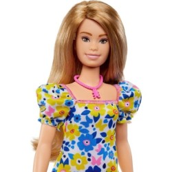 Barbie Fashionistas Doll 208 with Down Syndrome Wearing Floral Dress NDSS