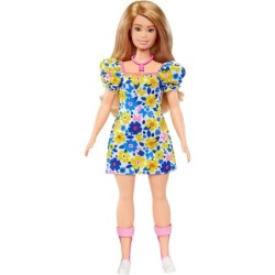 Barbie Fashionistas Doll 208 with Down Syndrome Wearing Floral Dress NDSS