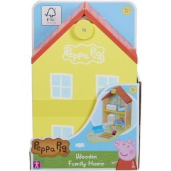 Peppa Pig Wooden Family Home House Furnished Figure Wood Pretend Play Gift Toys