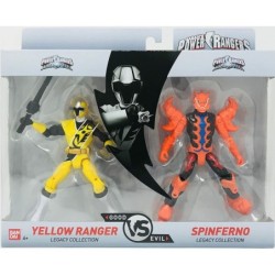 Power Rangers Legacy Collection Yellow Ranger vs Spinferno Good vs Evil Figures