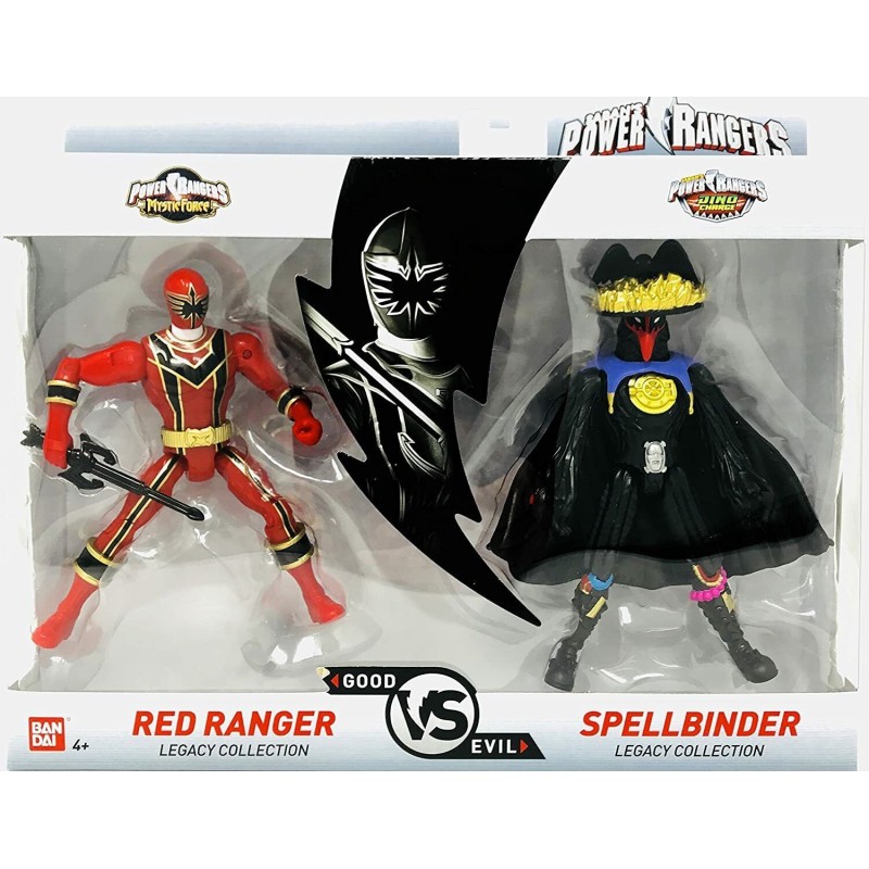 Power Rangers Legacy Collection Red Ranger vs Spellbinder Good vs Evil Figures