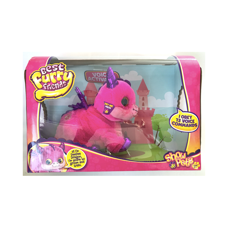 Best Furry Friends Show Pets Deedee Dragon *Obey 13 Voice Commands Gift Toy Kids