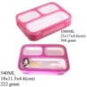 Bento Lunch Box Pink 1000ML + 540ML Leakproof  BPA Free Microwavable