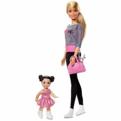 Barbie Careers Ice-Skating Coach Doll and Playset Spinning Girl Gift Toy Play