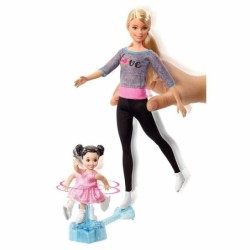 Barbie Careers Ice-Skating Coach Doll and Playset Spinning Girl Gift Toy Play