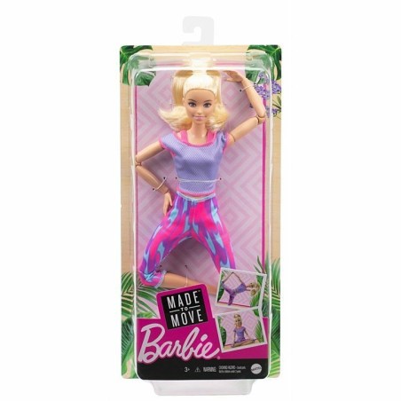 Barbie Made to Move Yoga Doll Blonde - golden toys
