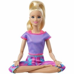 Barbie Made to Move Blonde Doll Yoga Fitness Posable Athleisure-wear Toys Gift