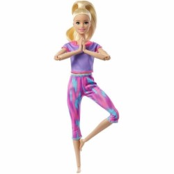 Barbie Made to Move Blonde Doll Yoga Fitness Posable Athleisure-wear Toys Gift