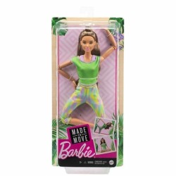 Barbie Made to Move Brunette Doll Yoga Fitness Posable Athleisure-wear Toys Gift