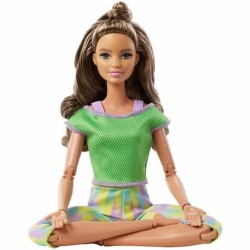 Barbie Made to Move Brunette Doll Yoga Fitness Posable Athleisure-wear Toys Gift