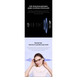 HIMATE Fashion Smart Glasses Bluetooth Open-Ear Music Voice Assist Phone Call -Q