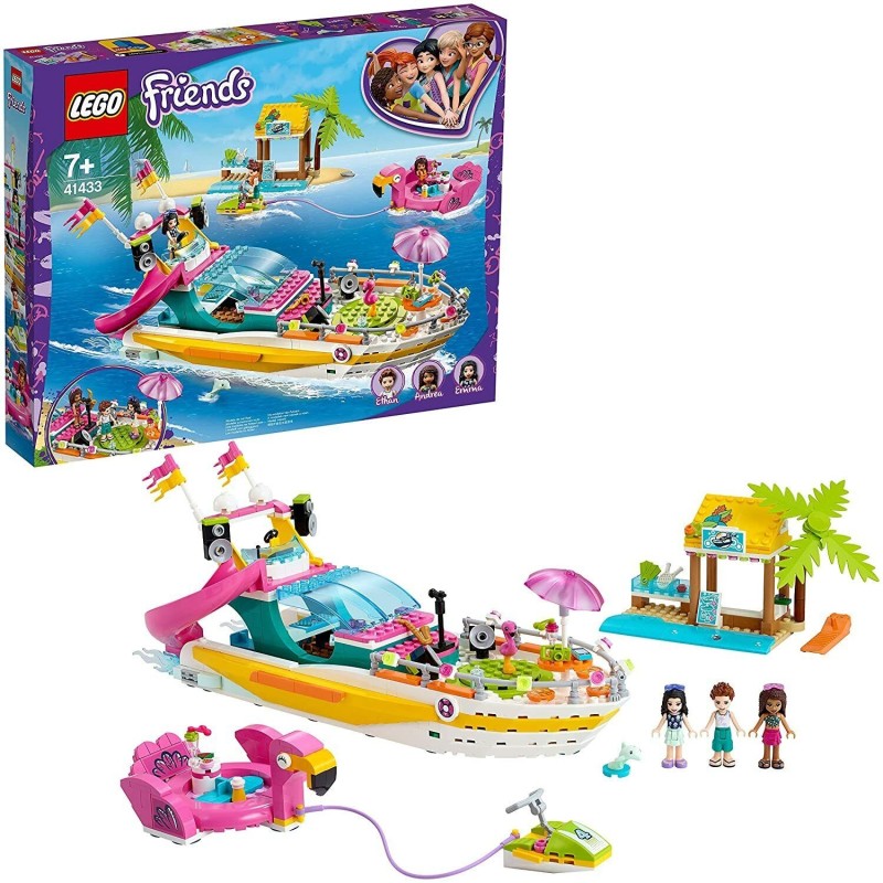 LEGO Friends 41433 Friends Party Boat Vehicle Building Kit Toys Gift 640 pcs 7+