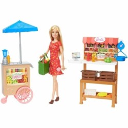 Barbie Sweet Orchard Farm Doll Market Farmer Playset Toy Gift Fruit Stall