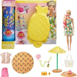 Barbie Ultimate Color Reveal Foam Doll - Pineapple Scent 25 Surprises Toys Gift