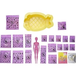 Barbie Ultimate Color Reveal Foam Doll - Pineapple Scent 25 Surprises Toys Gift