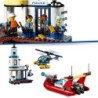 Lego City 60308 Seaside Police and Fire Mission Helicopter Speed Boat 297pcs