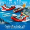 Lego City 60308 Seaside Police and Fire Mission Helicopter Speed Boat 297pcs