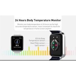 HIMATE J2025E/F Smart Watch Temp ECG SpO2 Sleep Tracker Heart Rate Blood Glucose