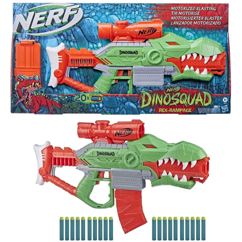 Nerf DinoSquad Rex Rampage Motorised Dart Blaster