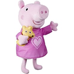 Peppa Pig Peppa’s Bedtime Lullabies Singing Plush Doll with Teddy Bear Sleep Toy