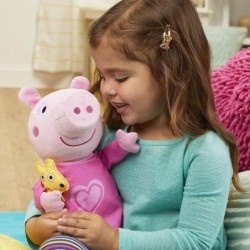 Peppa Pig Peppa’s Bedtime Lullabies Singing Plush Doll with Teddy Bear Sleep Toy