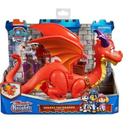 Paw Patrol Rescue Knights Sparks The Dragon with Super Wings Dinosaur Play Dino