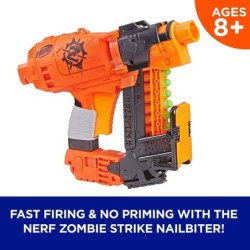 NERF ZOMBIE STRIKE SURVIVAL SYSTEM NAILBITER Blaster 8 Darts Kids Toys GIFT Boys