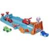 PJ Masks Animal Power Smash and Zoom Race Track Preschool Toy with 4 Cars Play