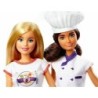 Barbie Careers 2 Dolls Gift Set Italian Restaurant Chef and Waitress Playset Toy