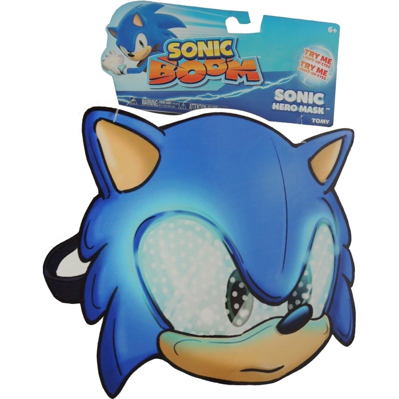 Sonic Boom the Hedgehog Role Play Mask Vision Super Glowing Eye with Blue Lights
