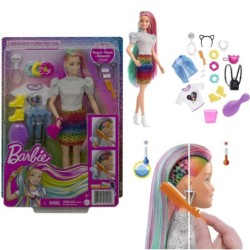 Barbie Leopard Rainbow Hair...