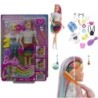 Barbie Leopard Rainbow Hair Doll Shaved Colour-change Hair Feature Toys Gift