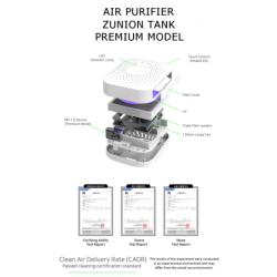 Air Purifier TANK PREMIUM Dust Virus H13 HEPA Filter UV-C Portable KOREA White