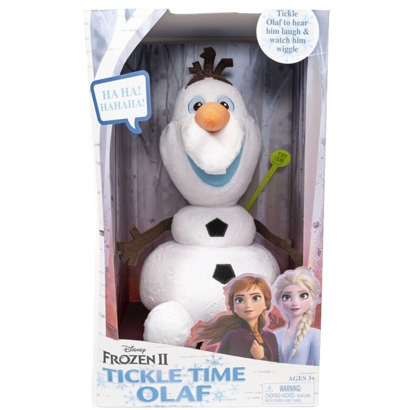 Disney Frozen 2 Tickle Time Olaf Feature Soft Plush Doll Ages 3+ New Toy Play