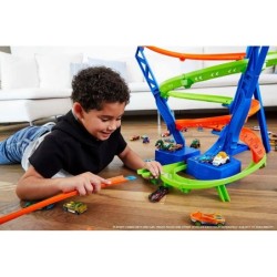 Hot Wheels Spiral Speed Crash Playset Ages 5+ New Toy Car Race Track Play Gift