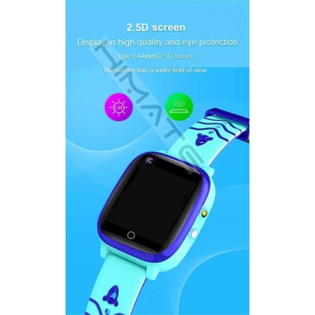 HIMATE 4G Smart Watch Elderly Kid GPS Tracker SOS Fall Down Waterproof Blue