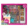 Barbie Supermarket Playset Barbie Blonde Doll 25+ pcs Shop Trolley Toy Girl Gift