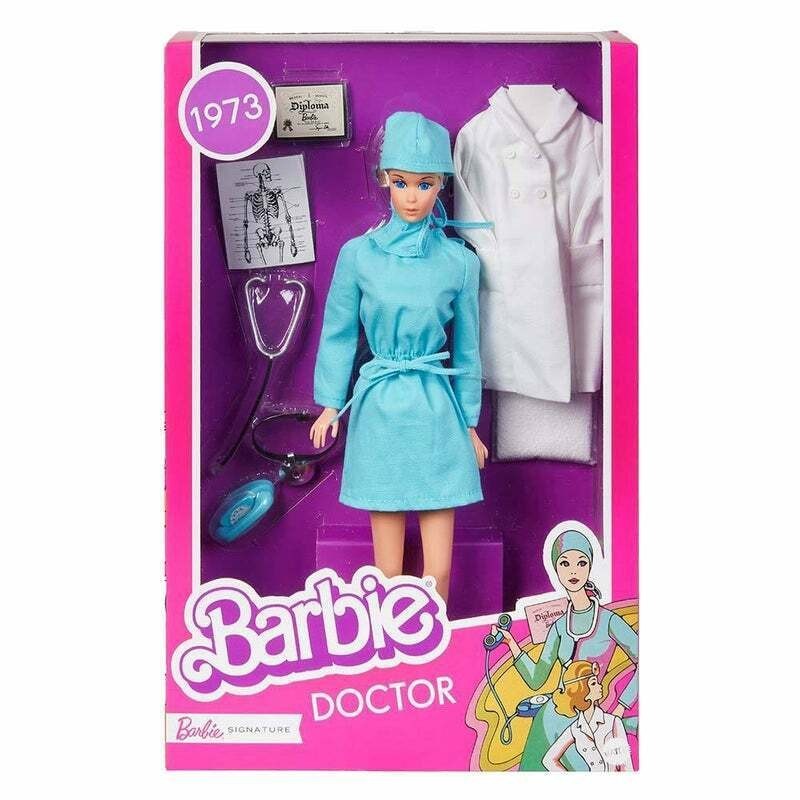 Barbie Signature Doctor 1973 New Reproduction Doll Collector Lab Coat Toy Gift