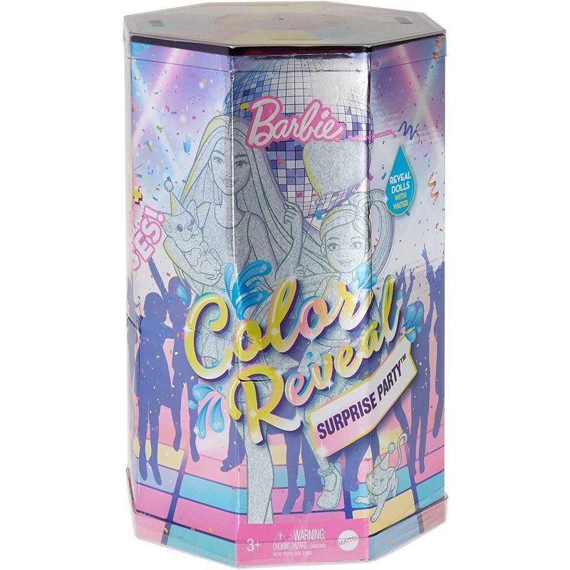 Barbie Colour Reveal suprise Party Gift Set  with 50 surprises Doll Chelsea Pets