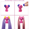 Barbie Color Reveal Glitter! Hair Swaps Doll with Pet Friend for Kids Purple