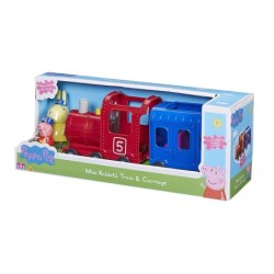 Peppa Pig Miss Rabbit's Train & Carriage Playset 2 Figure Toy Vehicle Gift Kids