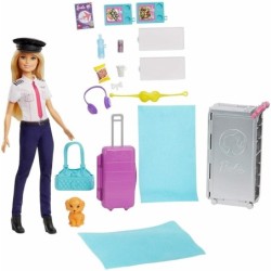 Barbie Dream Plane Aeroplane Pilot Doll 15+ pcs Playset Dreamhouse Toy Gift Kids