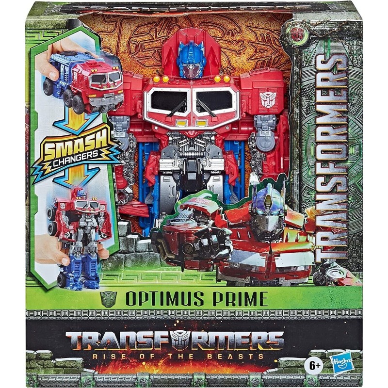 Transformers Rise of the Beasts Smash Changer Optimus Prime Action Figure