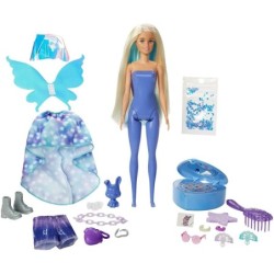 Barbie Color Reveal Peel Fairy Fashion Doll with Pet 25 Surprises Toys Gift